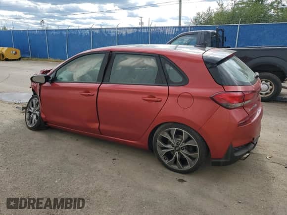 2020 Hyundai Elantra N Line z VIN KMHH55LC8LU133816, wystawiony jako Copart lot #69653145 z przebiegiem 98 686 mil mil oraz Nie do naprawy • Non repairable. Historia ofert i sprzedaży dostępna na DreamBid. Obrazek 2.