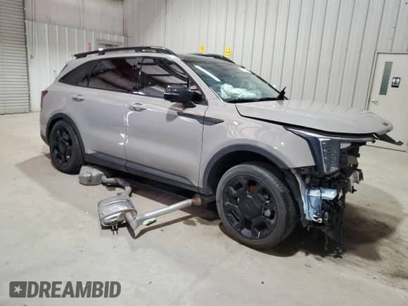 2025 Kia Sorento X-Line SX with VIN 5XYRKDJFXSG343732, listed as a Copart auction lot 62319305 with Not provided miles and Clean title. Bid and sale history available at DreamBid. Image 4.