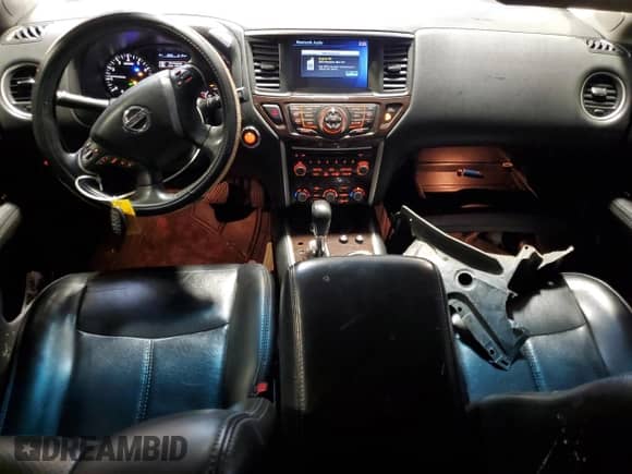 2015 Nissan Pathfinder SV z VIN 5N1AR2MM8FC638843, wystawiony jako Copart lot #85335735 z przebiegiem 108 186 mil mil oraz Szkoda całkowita • Salvage title. Historia ofert i sprzedaży dostępna na DreamBid. Obrazek 8.