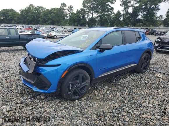 2024 Chevrolet Equinox EV RS с VIN 3GN7DSRP7RS264084, выставлен на аукционе Copart как лот 58628045 с пробегом 23 549 миль миль и Списание • Salvage title. История ставок и продаж доступна на DreamBid. Изображение 1.