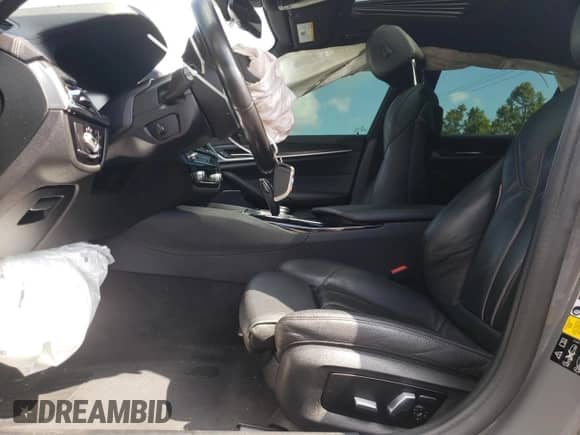 2021 BMW 5 Series 540i xDrive with VIN WBA73BJ0XMWX17876, listed as a Copart auction lot 64485835 with Not provided miles and Salvage title. Bid and sale history available at DreamBid. Image 7.