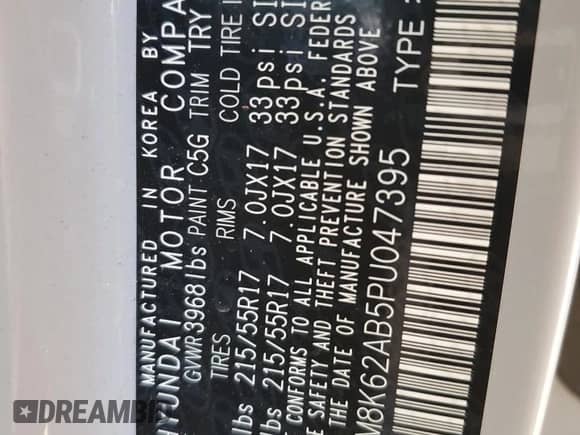 2023 Hyundai Kona SEL с VIN KM8K62AB5PU047395, выставлен на аукционе Copart как лот 71405985 с пробегом 9 319 миль миль и Списание • Salvage title. История ставок и продаж доступна на DreamBid. Изображение 12.