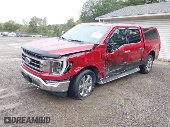 2021 Ford F-150 XL with VIN 1FTFW1E83MKD62251, listed as a IAAI auction lot 43389644 with 111,156 mi miles and . Bid and sale history available at DreamBid. Image 2.