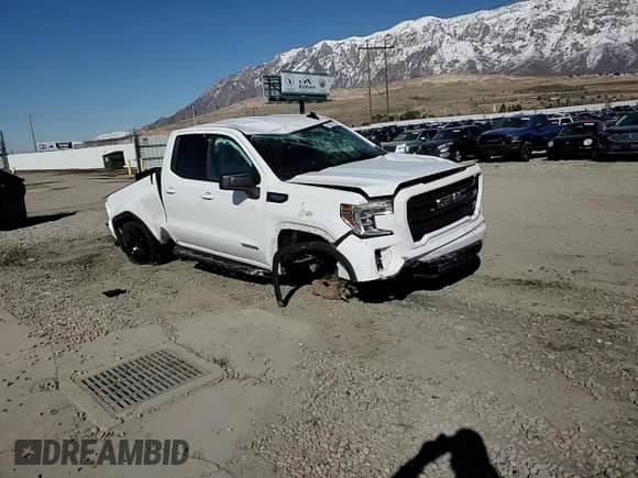2020 GMC Sierra 1500 Elevation with VIN 1GTR9CED0LZ203495, listed as a Copart auction lot 46621545 with 34,855 mi miles and Salvage title. Bid and sale history available at DreamBid. Image 11.