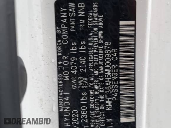 2021 Hyundai Veloster z VIN KMHT36AH5MU009878, wystawiony jako Copart lot #82228223 z przebiegiem 7 082 mil mil oraz . Historia ofert i sprzedaży dostępna na DreamBid. Obrazek 12.