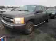2010 Chevrolet Silverado 1500 Work Truck with VIN 1GCSKPE38AZ266054, listed as a Copart auction lot 82779264 with 154,528 mi miles and Salvage title. Bid and sale history available at DreamBid. Image 1.