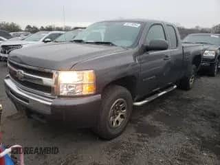 2010 Chevrolet Silverado 1500 Work Truck with VIN 1GCSKPE38AZ266054, listed as a Copart auction lot 82779264 with 154,528 mi miles and Salvage title. Bid and sale history available at DreamBid. Image 1.