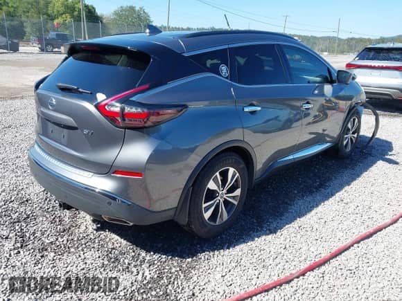2019 Nissan Murano SL with VIN 5N1AZ2MJ0KN137370, listed as a IAAI auction lot 43336043 with 90,981 mi miles and . Bid and sale history available at DreamBid. Image 4.