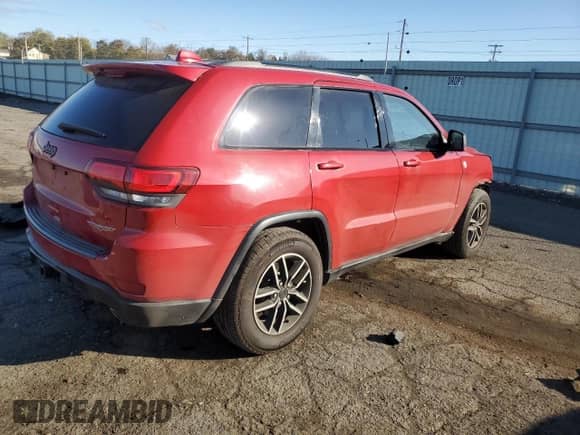 2019 Jeep Grand Cherokee Trailhawk with VIN 1C4RJFLG2KC553234, listed as a Copart auction lot 87484595 with 52,541 mi miles and Salvage title. Bid and sale history available at DreamBid. Image 3.