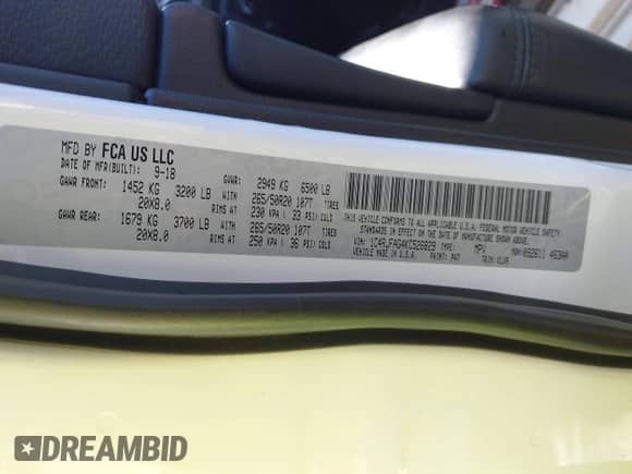 2019 Jeep Grand Cherokee Altitude with VIN 1C4RJFAG4KC526829, listed as a IAAI auction lot 43219708 with 79,729 mi miles and . Bid and sale history available at DreamBid. Image 9.