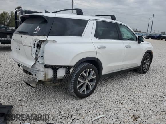 2021 Hyundai Palisade SEL z VIN KM8R44HE4MU184534, wystawiony jako Copart lot #46062834 z przebiegiem 62 528 mil mil oraz . Historia ofert i sprzedaży dostępna na DreamBid. Obrazek 3.