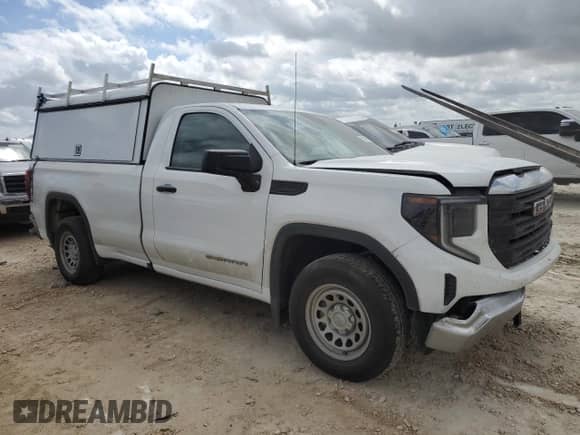 2023 GMC Sierra 1500 Pro with VIN 3GTNHAEK4PG333922, listed as a Copart auction lot 58508154 with 29,803 mi miles and Salvage title. Bid and sale history available at DreamBid. Image 4.