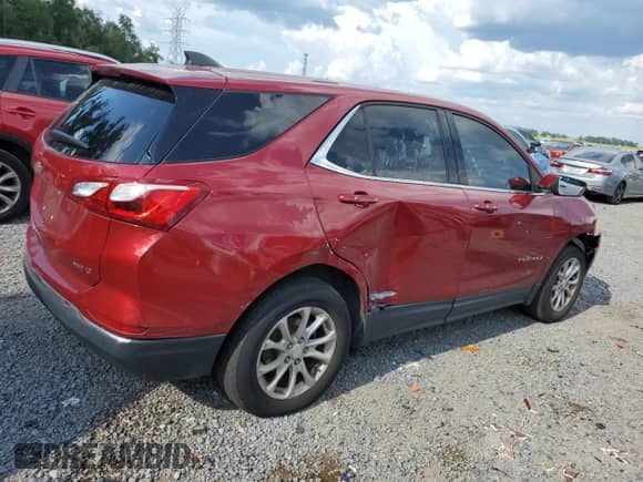 2018 Chevrolet Equinox LT with VIN 3GNAXSEV8JS633024, listed as a Copart auction lot 66559265 with Not provided miles and Clean title. Bid and sale history available at DreamBid. Image 3.