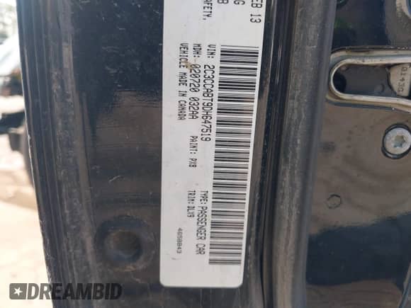 2013 Chrysler 300 S с VIN 2C3CCABT9DH647519, выставлен на аукционе IAAI как лот 42450772 с пробегом 75 940 миль миль и . История ставок и продаж доступна на DreamBid. Изображение 9.