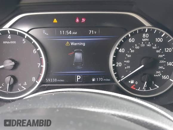 2019 Nissan Murano SL with VIN 5N1AZ2MSXKN137207, listed as a IAAI auction lot 42649177 with 59,338 mi miles and . Bid and sale history available at DreamBid. Image 14.