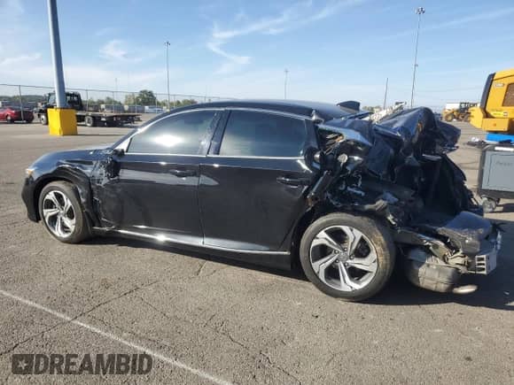 2018 Honda Accord EX-L with VIN 1HGCV2F69JA023327, listed as a Copart auction lot 84703125 with 126,627 mi miles and Salvage title. Bid and sale history available at DreamBid. Image 2.