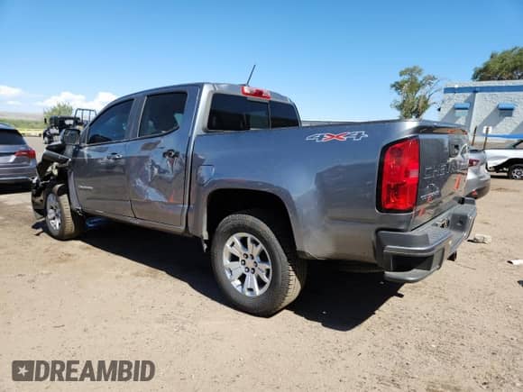2021 Chevrolet Colorado 4WD LT with VIN 1GCGTCEN1M1139873, listed as a Copart auction lot 68612885 with 133,870 mi miles and Salvage title. Bid and sale history available at DreamBid. Image 2.