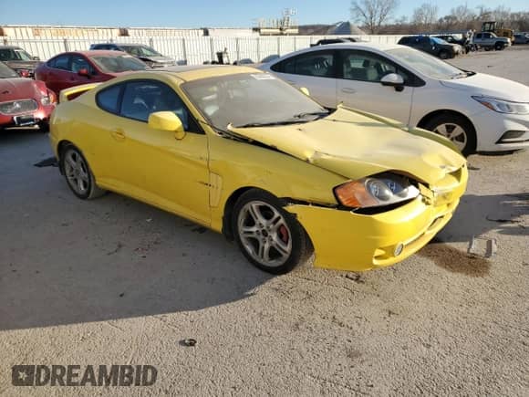 2004 Hyundai Tiburon GT с VIN KMHHN65F94U134987, выставлен на аукционе Copart как лот 83600334 с пробегом 138 025 миль миль и Списание • Salvage title. История ставок и продаж доступна на DreamBid. Изображение 4.