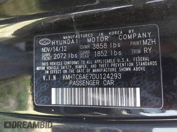 2013 Hyundai Veloster Turbo с VIN KMHTC6AE7DU124293, выставлен на аукционе IAAI как лот 41924836 с пробегом 141 685 миль миль и . История ставок и продаж доступна на DreamBid. Изображение 9.