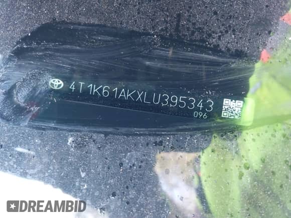 2020 Toyota Camry XSE z VIN 4T1K61AKXLU395343, wystawiony jako IAAI lot #43350130 z przebiegiem 79 904 mil mil oraz . Historia ofert i sprzedaży dostępna na DreamBid. Obrazek 17.