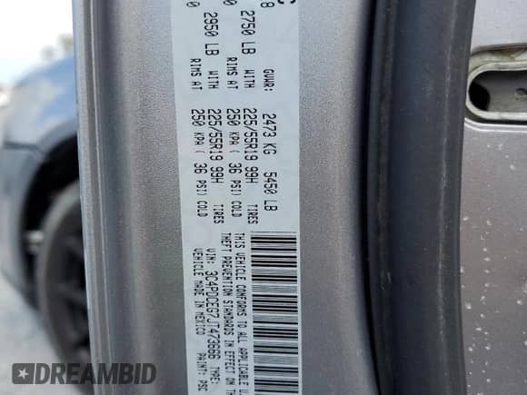 2018 Dodge Journey GT with VIN 3C4PDCEG7JT473666, listed as a Copart auction lot 84207305 with 112,324 mi miles and Clean title. Bid and sale history available at DreamBid. Image 13.