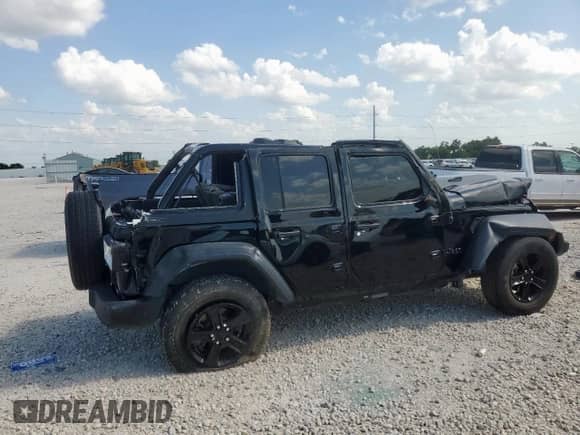 2023 Jeep Wrangler Sport S with VIN 1C4HJXDG6PW679635, listed as a Copart auction lot 62131115 with 29,339 mi miles and Salvage title. Bid and sale history available at DreamBid. Image 3.