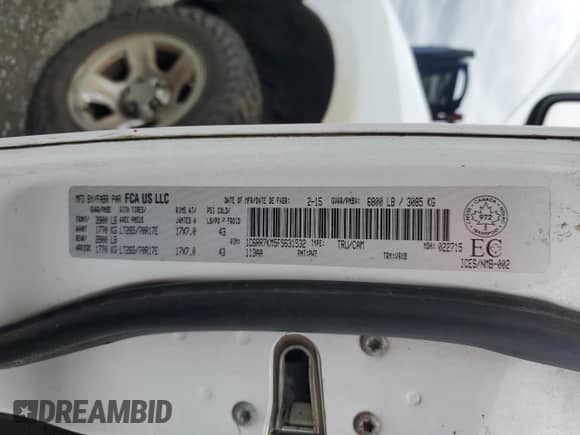 2015 Ram 1500 Tradesman с VIN 1C6RR7KM5FS631532, выставлен на аукционе Copart как лот 50703135 с пробегом 129 097 миль миль и Чистый • Clean title. История ставок и продаж доступна на DreamBid. Изображение 12.