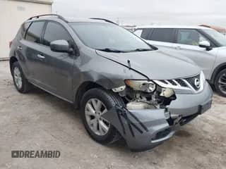 2014 Nissan Murano S with VIN JN8AZ1MU9EW411628, listed as a IAAI auction lot 41242823 with 154,618 mi miles and . Bid and sale history available at DreamBid. Image 1.