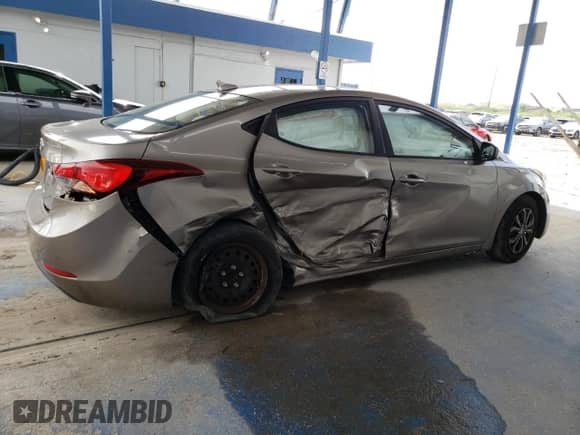 2016 Hyundai Elantra SE with VIN 5NPDH4AE1GH735451, listed as a Copart auction lot 81966065 with 120,011 mi miles and Salvage title. Bid and sale history available at DreamBid. Image 3.