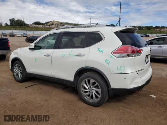 2015 Nissan Rogue SL с VIN 5N1AT2MV9FC821436, выставлен на аукционе Copart как лот 82022145 с пробегом 99 325 миль миль и Списание • Salvage title. История ставок и продаж доступна на DreamBid. Изображение 2.