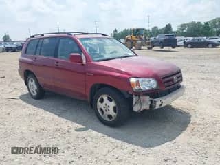 2006 Toyota Highlander w/3rd Row with VIN JTEEP21A660141471, listed as a IAAI auction lot 42577716 with 193,164 mi miles and . Bid and sale history available at DreamBid. Image 1.