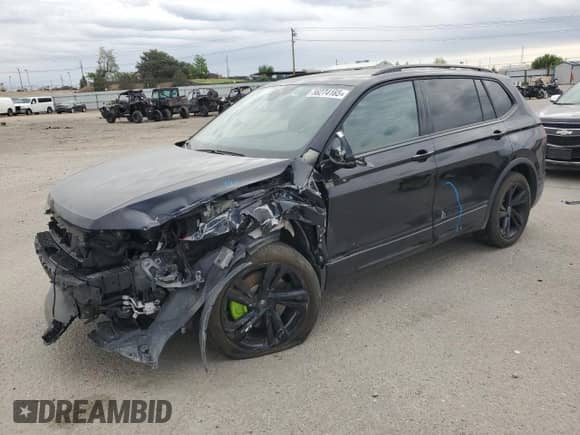 2024 Volkswagen Tiguan SE R-Line Black с VIN 3VV8B7AX0RM133614, выставлен на аукционе Copart как лот 56274165 с пробегом 22 700 миль миль и Списание • Salvage title. История ставок и продаж доступна на DreamBid. Изображение 1.