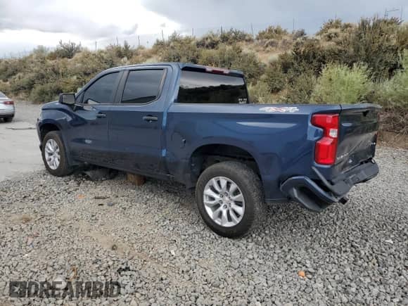 2022 Chevrolet Silverado 1500 Custom with VIN 3GCPYBEK9NG179333, listed as a Copart auction lot 66408125 with 55,432 mi miles and Salvage title. Bid and sale history available at DreamBid. Image 2.