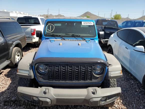 2024 Jeep Wrangler Sport S с VIN 1C4PJXAN8RW169420, выставлен на аукционе Copart как лот 62593945 с пробегом 5 164 миль миль и Списание • Salvage title. История ставок и продаж доступна на DreamBid. Изображение 5.