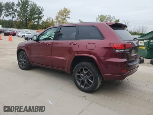 2021 Jeep Grand Cherokee Limited with VIN 1C4RJFBG9MC599874, listed as a Copart auction lot 85110865 with 95,644 mi miles and Salvage title. Bid and sale history available at DreamBid. Image 2.