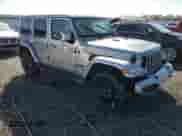 2021 Jeep Wrangler Unlimited Sahara High Altitude with VIN 1C4HJXEG5MW659306, listed as a Copart auction lot 74563914 with Not provided miles and Salvage title. Bid and sale history available at DreamBid. Image 4.