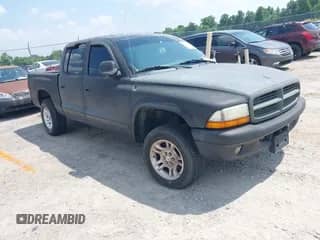 2004 Dodge Dakota SLT with VIN 1D7HG48N34S693877, listed as a IAAI auction lot 42423197 with 163,141 mi miles and . Bid and sale history available at DreamBid. Image 1.