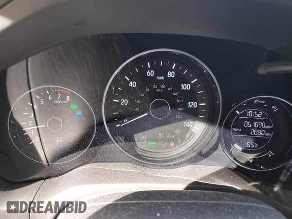 2022 Honda HR-V LX with VIN 3CZRU6H3XNM723821, listed as a Copart auction lot 81915295 with 51,698 mi miles and Salvage title. Bid and sale history available at DreamBid. Image 9.