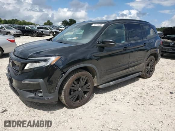 2021 Honda Pilot Black Edition with VIN 5FNYF6H75MB043522, listed as a Copart auction lot 70170255 with 111,877 mi miles and Salvage title. Bid and sale history available at DreamBid. Image 1.