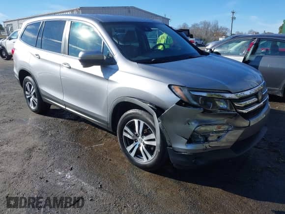 2017 Honda Pilot EX with VIN 5FNYF6H43HB105219, listed as a IAAI auction lot 41206317 with 104,839 mi miles and . Bid and sale history available at DreamBid. Image 1.