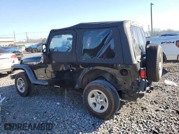 2005 Jeep Wrangler SE z VIN 1J4FA29195P366658, wystawiony jako Copart lot #46220295 z przebiegiem 67 359 mil mil oraz Szkoda całkowita • Salvage title. Historia ofert i sprzedaży dostępna na DreamBid. Obrazek 2.