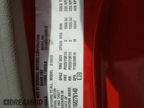 2006 Chevrolet Colorado Work Truck с VIN 1GCCS198168276140, выставлен на аукционе Copart как лот 69849754 с пробегом 151 962 миль миль и Списание • Salvage title. История ставок и продаж доступна на DreamBid. Изображение 12.
