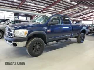 2008 Dodge 2500 SLT with VIN 3D7KS28A68G117607, listed as a Copart auction lot 80889005 with 195,447 mi miles and Clean title. Bid and sale history available at DreamBid. Image 1.