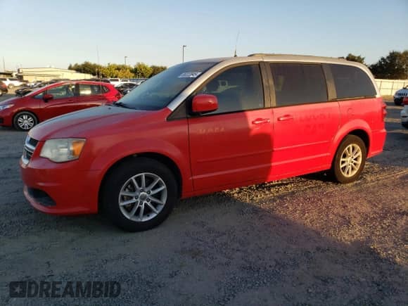 2014 Dodge Grand Caravan SXT z VIN 2C4RDGCG8ER245025, wystawiony jako Copart lot #68222845 z przebiegiem 149 332 mil mil oraz Czysty tytuł • Clean title. Historia ofert i sprzedaży dostępna na DreamBid. Obrazek 1.