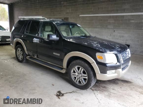 2006 Ford Explorer Eddie Bauer with VIN 1FMEU74E86UA06487, listed as a Copart auction lot 86430345 with 176,115 mi miles and Salvage title. Bid and sale history available at DreamBid. Image 4.