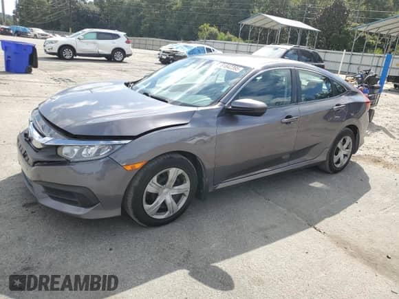 2016 Honda Civic LX with VIN 19XFC2F58GE094422, listed as a Copart auction lot 81842395 with 179,680 mi miles and Salvage title. Bid and sale history available at DreamBid. Image 1.