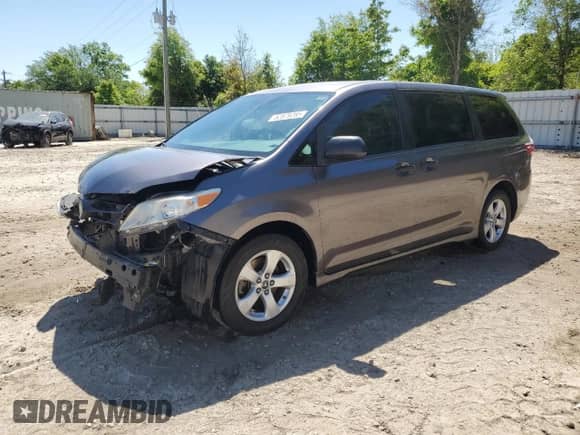 2019 Toyota Sienna L with VIN 5TDZZ3DC1KS991616, listed as a Copart auction lot 52879285 with Not provided miles and Salvage title. Bid and sale history available at DreamBid. Image 1.