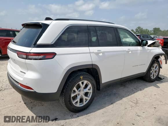 2023 Jeep Grand Cherokee Limited z VIN 1C4RJGBG8PC537277, wystawiony jako Copart lot #57316285 z przebiegiem 56 125 mil mil oraz Szkoda całkowita • Salvage title. Historia ofert i sprzedaży dostępna na DreamBid. Obrazek 3.