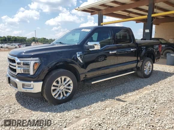2024 Ford F-150 Lariat with VIN 1FTFW5L84RKF42470, listed as a Copart auction lot 69433215 with 6,620 mi miles and Salvage title. Bid and sale history available at DreamBid. Image 1.
