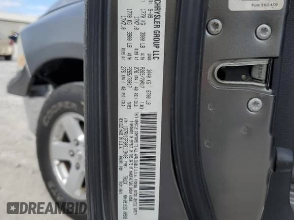 2010 Dodge 1500 SLT с VIN 1D7RV1GP3AS113406, выставлен на аукционе Copart как лот 85260515 с пробегом 185 731 миль миль и Списание • Salvage title. История ставок и продаж доступна на DreamBid. Изображение 12.